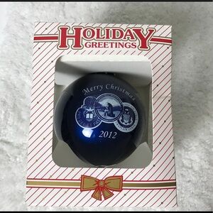 Holiday Greeting 2012 Blue Ornament Military USAF
